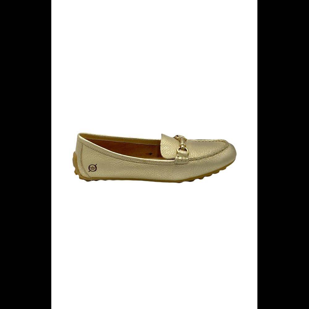 Born Leather Moccasin Loafer Magnolia Gold - Medium